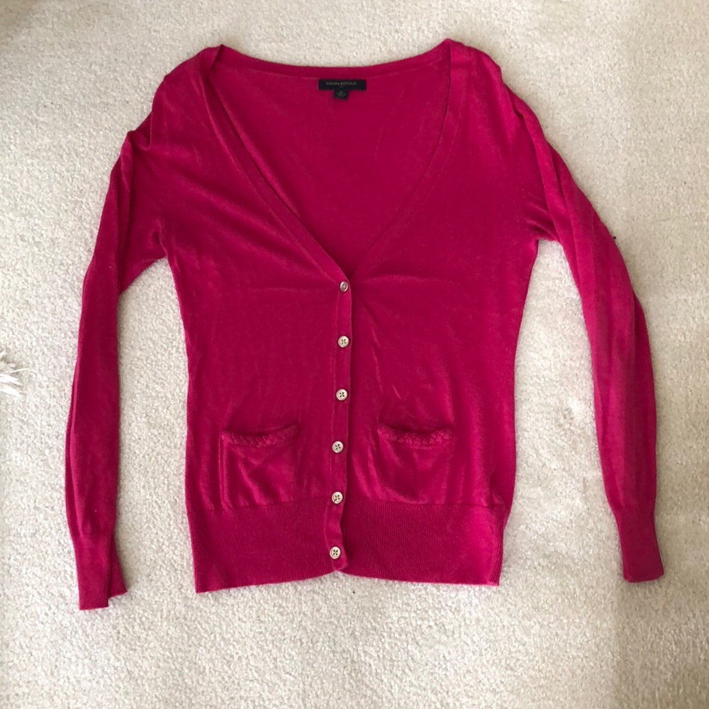Pink Banana Republic Cardigan